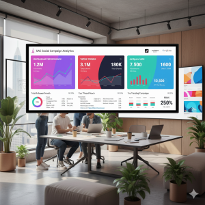 UAE digital marketing analytics dashboard for social media campaigns